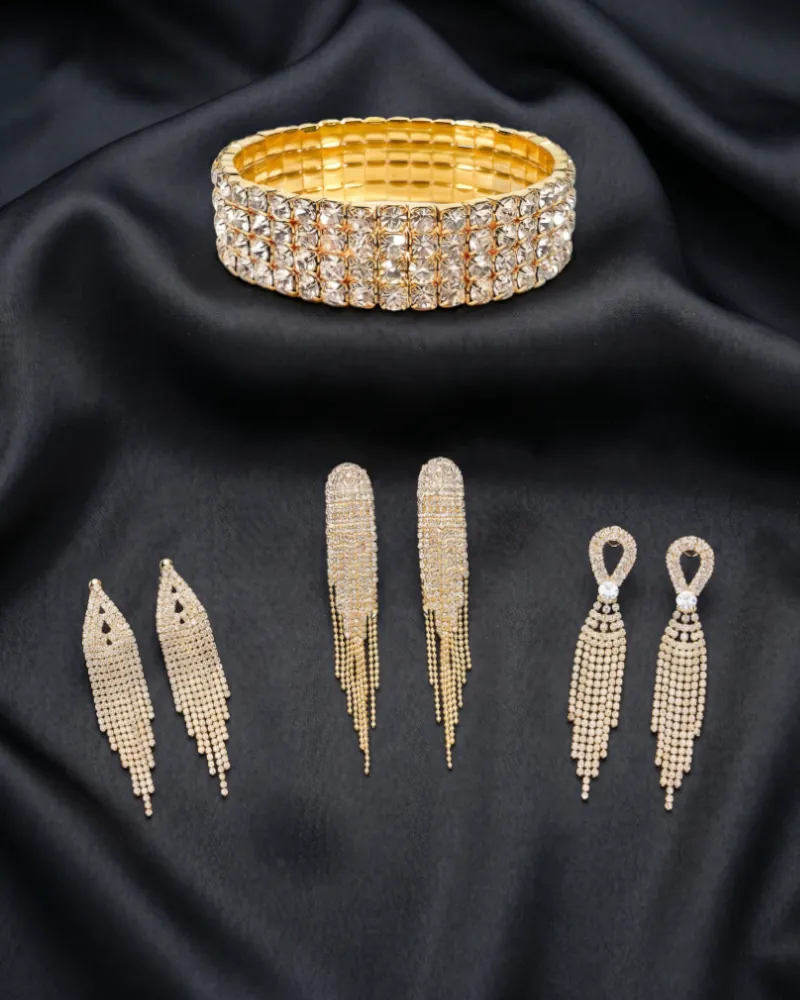 Súťažné pozlátené šperky – Zlatý set